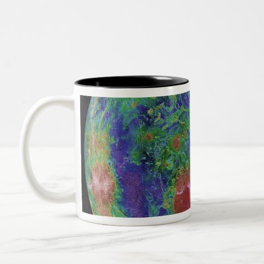 Venus op de Noordpool Tweekleurige Koffiemok (Links)