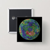 Venus op de Noordpool Vierkante Button 5,1 Cm (Voorkant /achterkant)