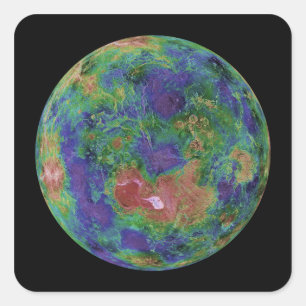 Venus op de Noordpool Vierkante Sticker