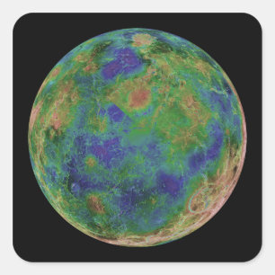 Venus op de zuidpool vierkante sticker
