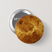 Venus Planet Foto Ronde Button 5,7 Cm (Voorkant /achterkant)