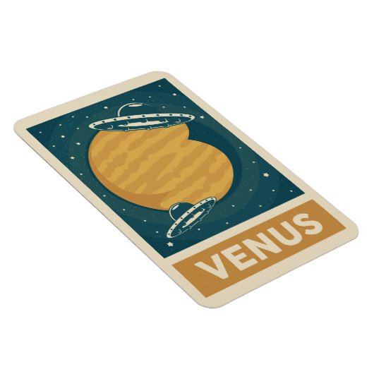 Venus Retro Galaxy UFO Magneet (Rechterzijde)