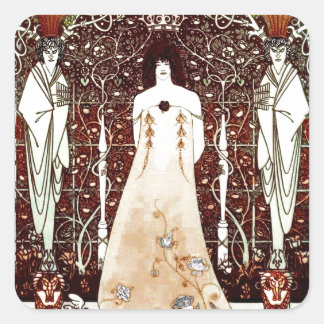 Venus tussen eindproducten vierkante sticker