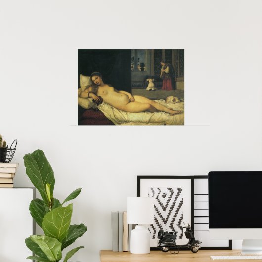 Venus van Urbino door Titiaan, renaissance Art Poster (Thuiskantoor)
