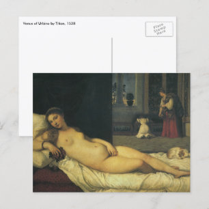 Venus van Urbino door Titiaan, Renaissancekunst Briefkaart