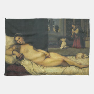 Venus van Urbino door Titiaan, Renaissancekunst Theedoek