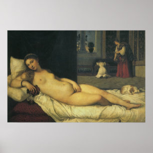 Venus van Urbino door Titian, Renaissancekunst Poster