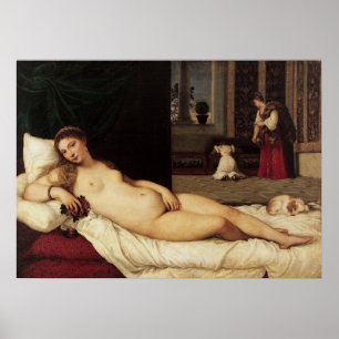 Venus van Urbino Titiaan 1538 Venetië Poster