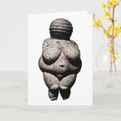 Venus van Willendorf kaart (Gele Bloem)