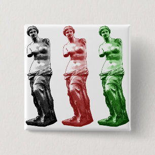 VENUS VIERKANTE BUTTON 5,1 CM