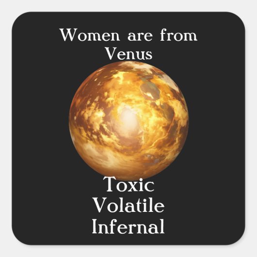 Venus Vierkante Sticker (Voorkant)