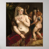 Venus with a Mirror - Titian Fine Art Poster (Devant)