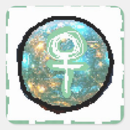 Venusdag Vierkante Sticker