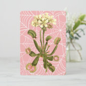 venusvliegenval bloemenspinnenweb kaart (Staand voorkant)