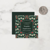 Venusvliegenval Victoraans gotisch mini Notitiekaartje (Voorkant / Achterkant in situ)