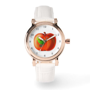 Ver dans une montre pomme rouge drôle