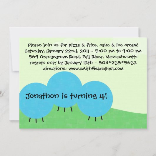 Ver de pouce c'est une invitation de fête (Dos)