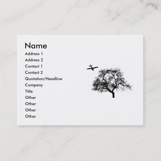 ver en weg visitekaartje (Voorkant)