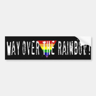 ver over de regenboog! bumpersticker