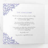 Ver peri monogram art. toewijding bruiloft drieluik programma (Binnenzijde eerst)