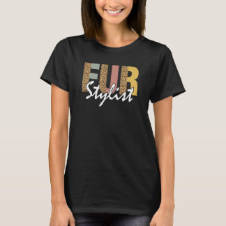 Ver Stylist, Dog Grooming Puppy Groomers Leopard T T-shirt