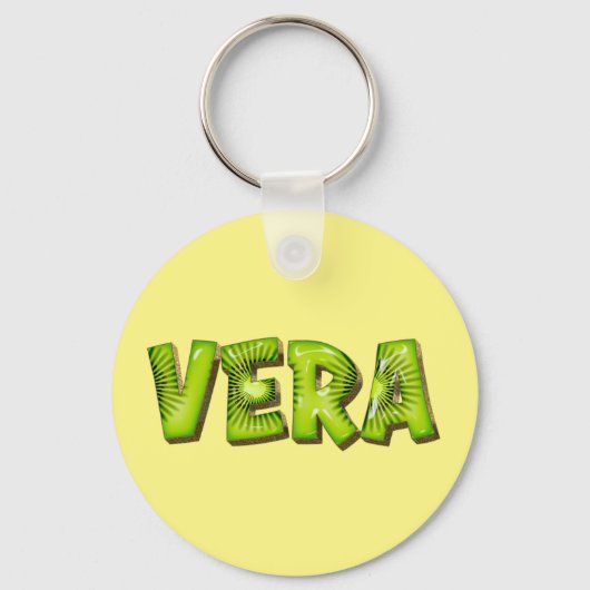 Vera Name Kiwi Design Porte-clés (Recto)