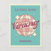Veracruz Mexico Retro  Partij Briefkaart (Voorkant)