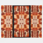 verafgelegen bloem fleece deken (Voorkant (Horizontaal))