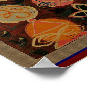 VerALE Kunst Abstract Karuna Reiki Symbool Decorat Poster (Hoek)