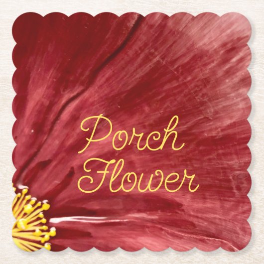 Veranda Bloem / Origineel / Kartonnen Onderzetters (Voorkant)