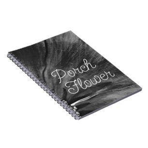 Veranda Bloem / Zwart-wit / Spiraal Notitieboek