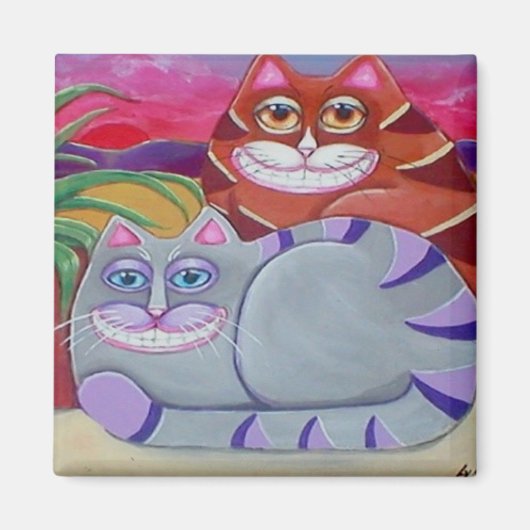 Véranda Cats Magnet (Devant)