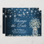 Verander de datum Baby's Breath Slingerlichtjes Ru Kaart (Voorkant / Achterkant)