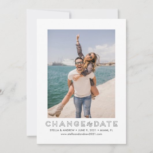 Verander de Datum Foto Kaart (Voorkant)