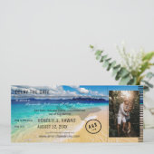 Verander de datum foto & strand - Bestemming Kaart (Staand voorkant)