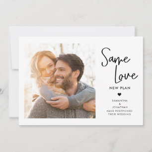 Verander de Datum Foto van het handschrift Zelfde Save The Date