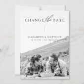 Verander de Datum Minimaliserende Fotobruiloft van Magnetische Uitnodiging (Voorkant)