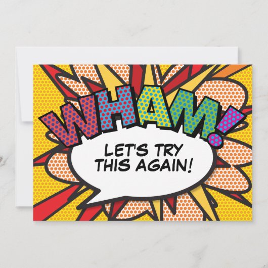 Verander de datum Nieuwe plan Moderne leuk comic Kaart (Voorkant)