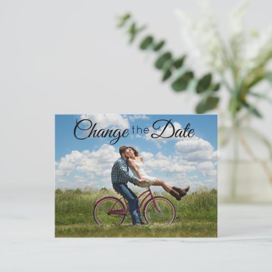 Verander de Datum toevoegen Uw Eigen Afbeelding Briefkaart (Staand voorkant)