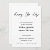 Verander de datum trouwaankondiging save the date (Voorkant / Achterkant)