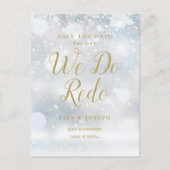 Verander de Datum Uitgesteld We doen Redo Winter E Aankondigingskaart (Voorkant)