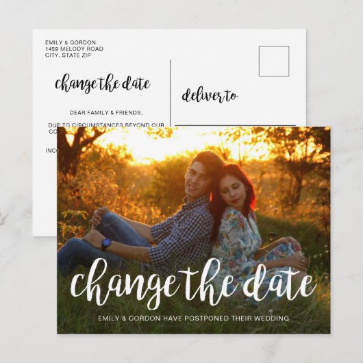 Verander de Datum Uitgestelde Aankondiging van de  (Voorkant / Achterkant)