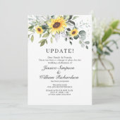Verander de Datum Uitgestelde Elegant Eucalyptus Kaart (Staand voorkant)