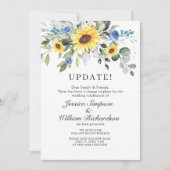 Verander de Datum Uitgestelde Elegant Eucalyptus Kaart (Voorkant)