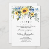 Verander de Datum Uitgestelde Elegant Eucalyptus Kaart (Voorkant / Achterkant)