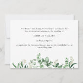 Verander de datum uitgestelde Eucalyptus Waterverf Kaart (Achterkant)