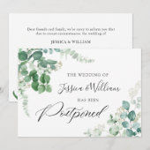 Verander de datum uitgestelde Eucalyptus Waterverf Kaart (Voorkant / Achterkant)