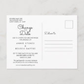 Verander de Datum Uitgestelde Foto van de Kalender Aankondigingskaart (Achterkant)