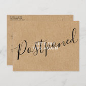 Verander de Datum Uitgestelde Geannuleerde Gebeurt Briefkaart (Voorkant / Achterkant)