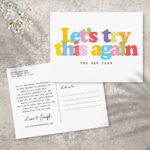 Verander De Datum Uitgestelde Gebeurtenis Kleurrij Briefkaart